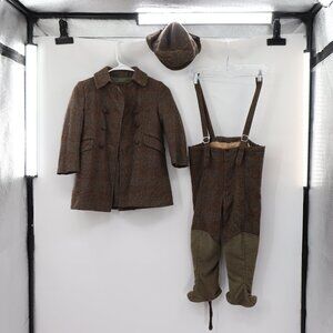 Vintage 1900s Solitare Wool Boy's newsboy Suit